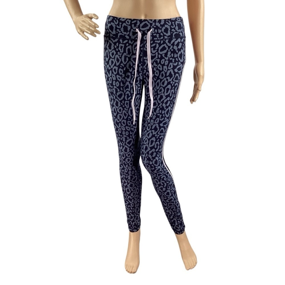 The Upside Peacoat Leopard Yoga Pant Leggings Blue Multi Size M